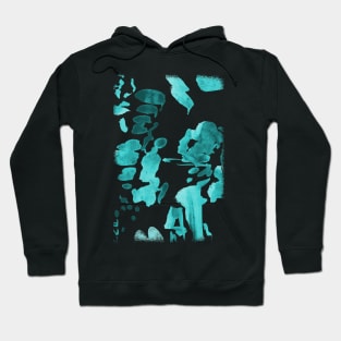 Petrol - abstract- art Hoodie